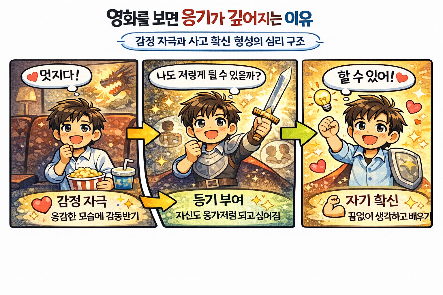 영화를 보면 용기가 생기는 이유