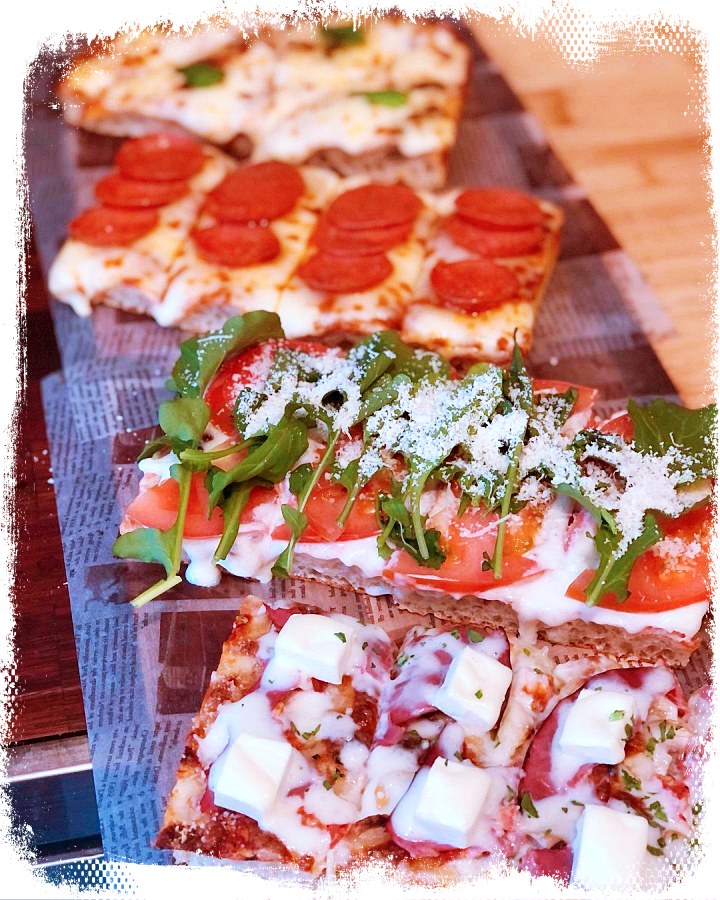 이탈리아 로마식 사각피자