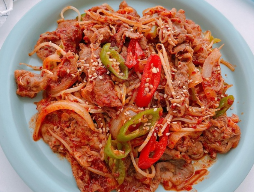 매콤 차돌 숙주볶음
