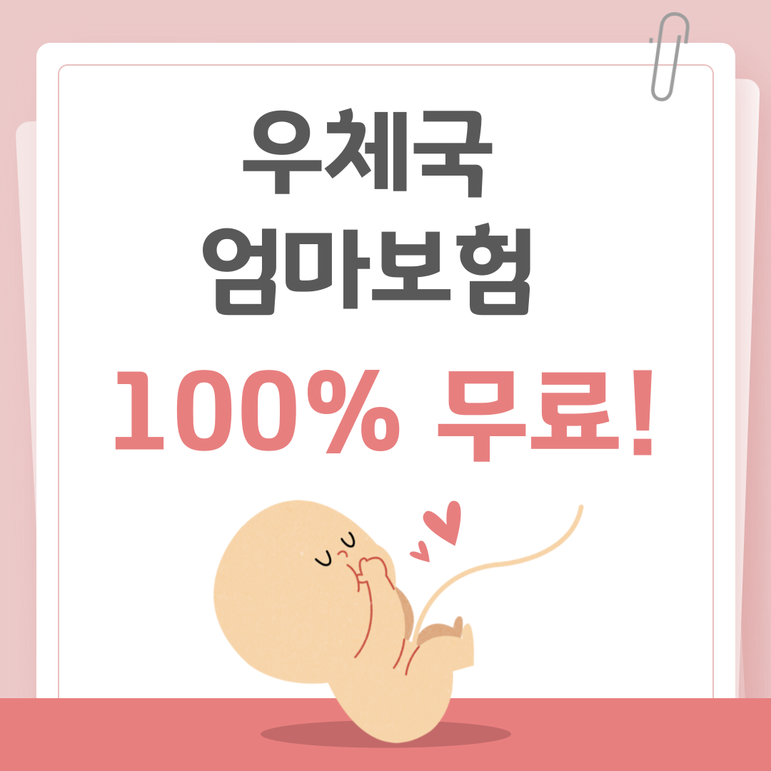 우체국 대한민국 엄마보험 '100% 무료'