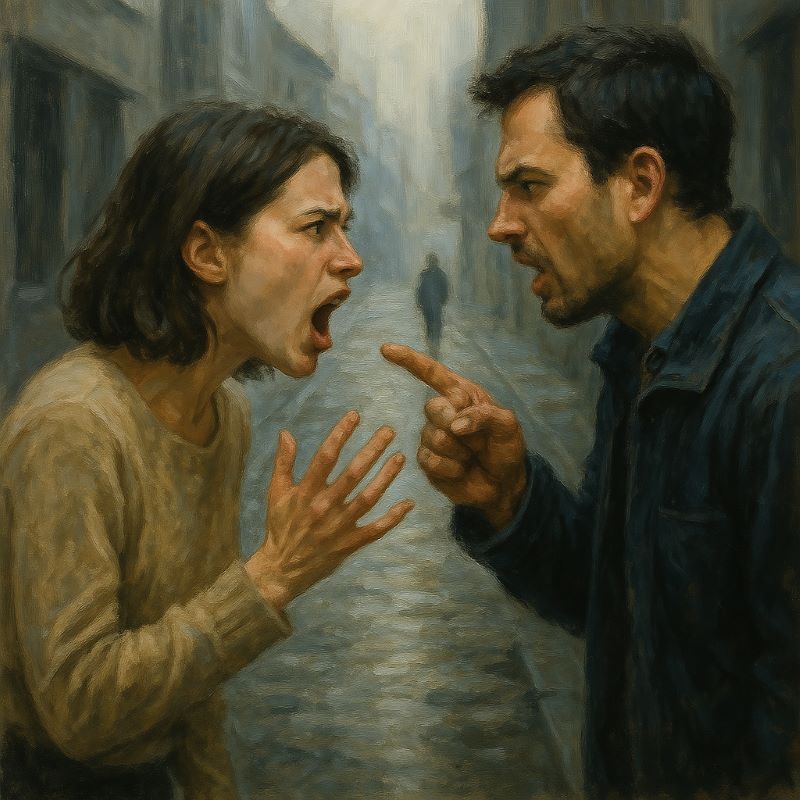 낯선 사람과 말다툼하는 꿈 – 스트레스 폭발