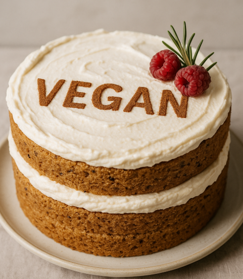 비건 케이크 음식 사진