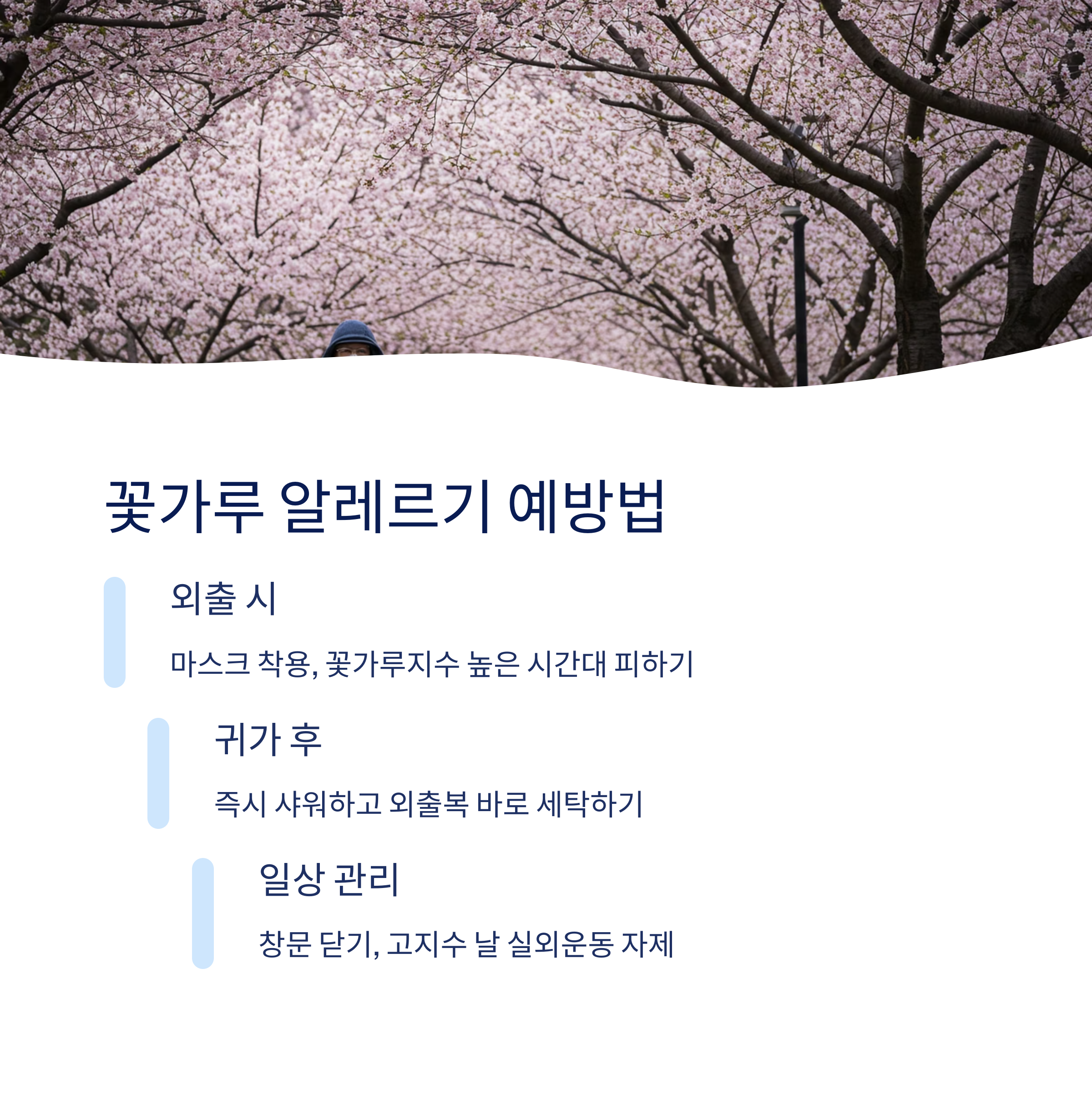 꽃가루 알레르기 예방법