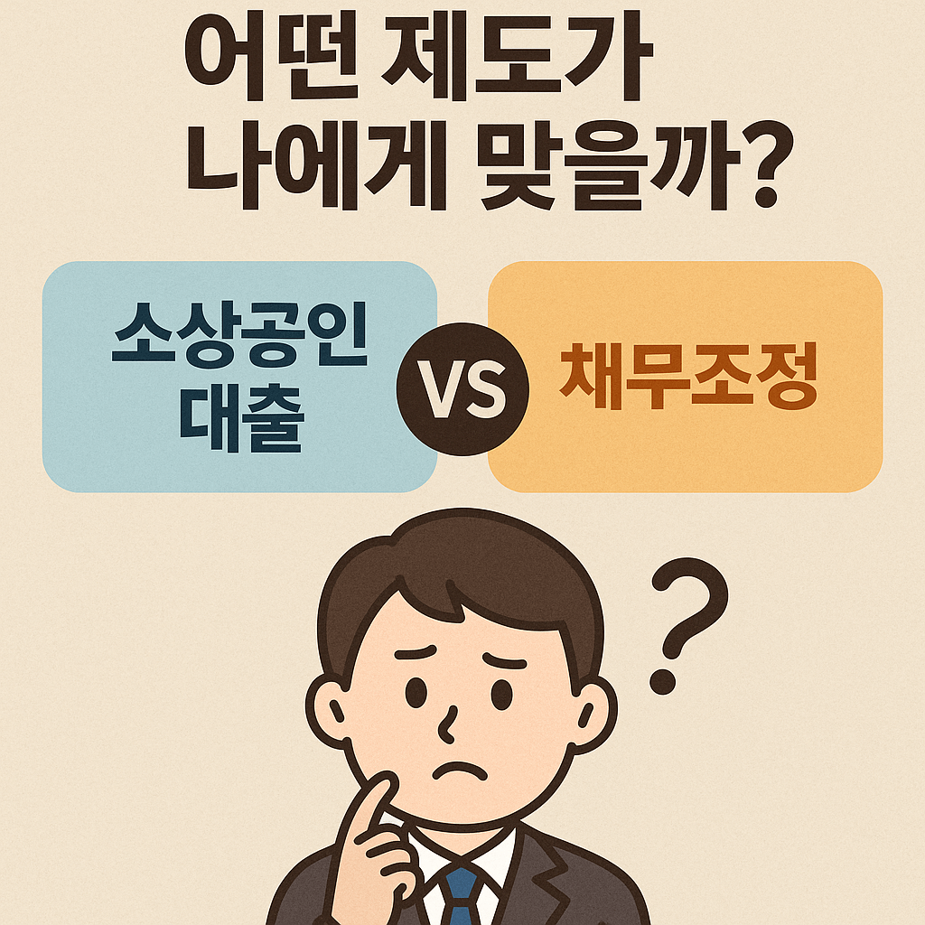 소상공인 대출과 채무조정 어떤 게 유리할까