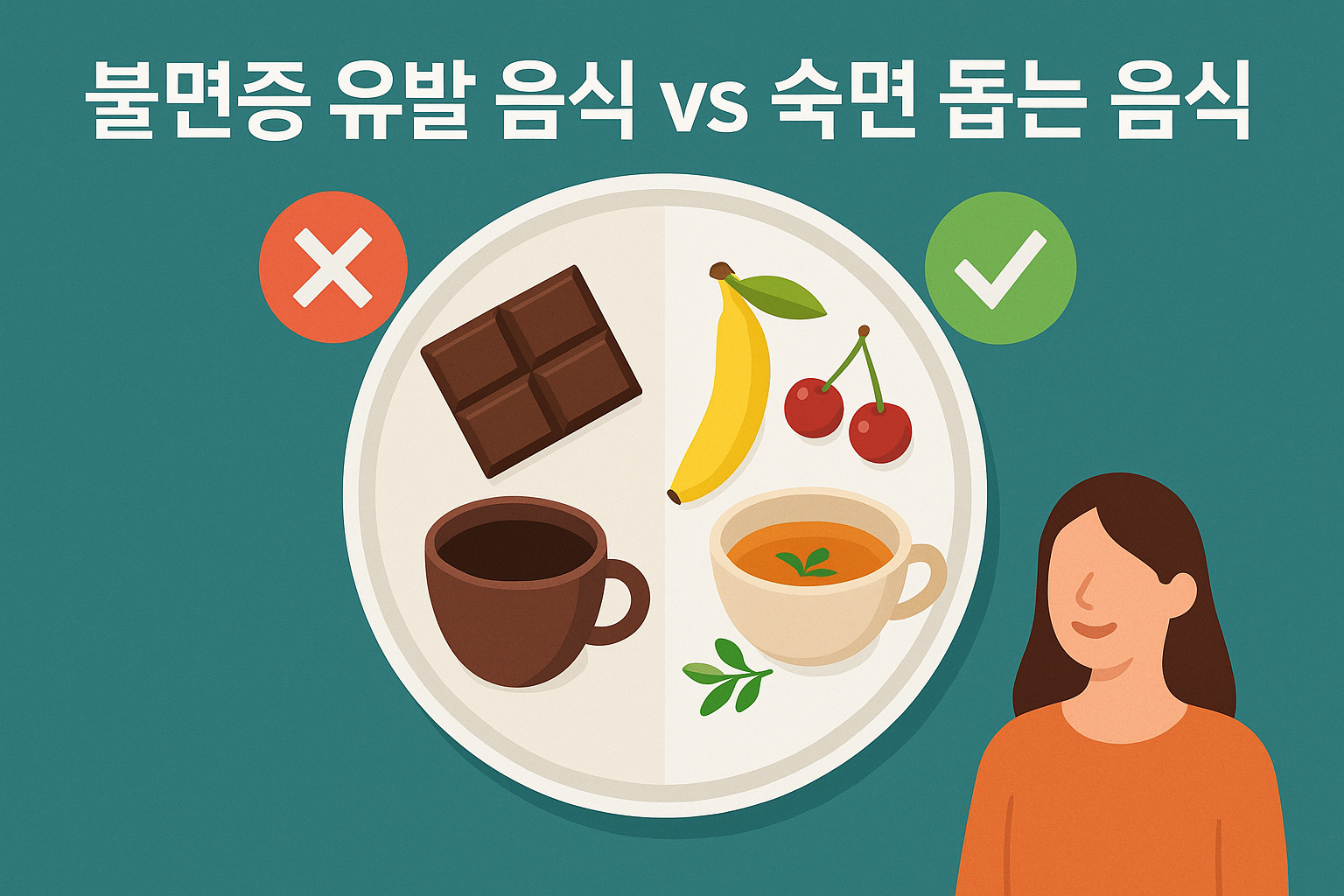 불면증 유발음식 vs 숙면을 돕는 음식