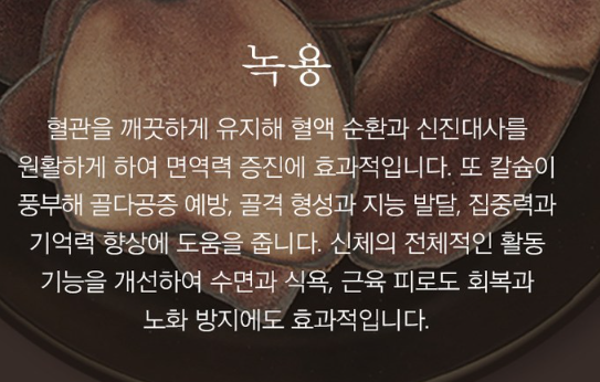 녹용의 효능