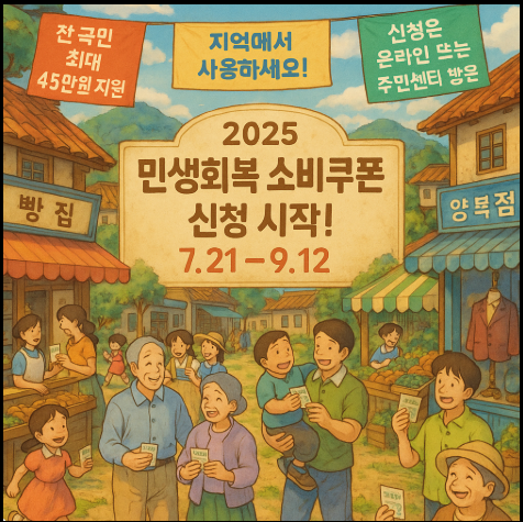 "민생회복 소비쿠폰" 홍보 포스터