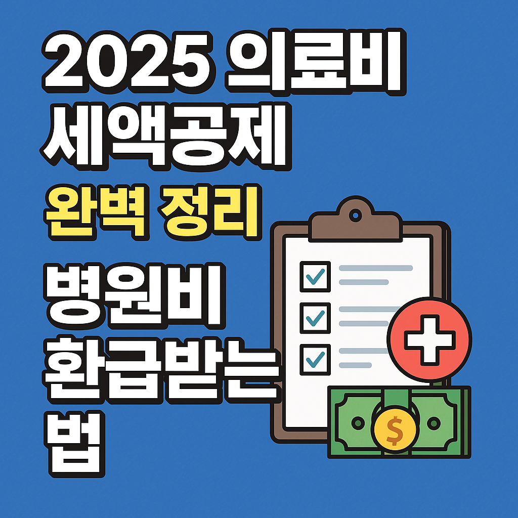 2025 의료비 세액공제 완벽 정리 – 병원비 환급 받는 법