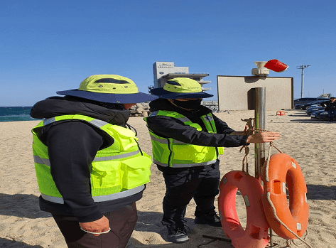 연안 안전 지킴이 활동 모습