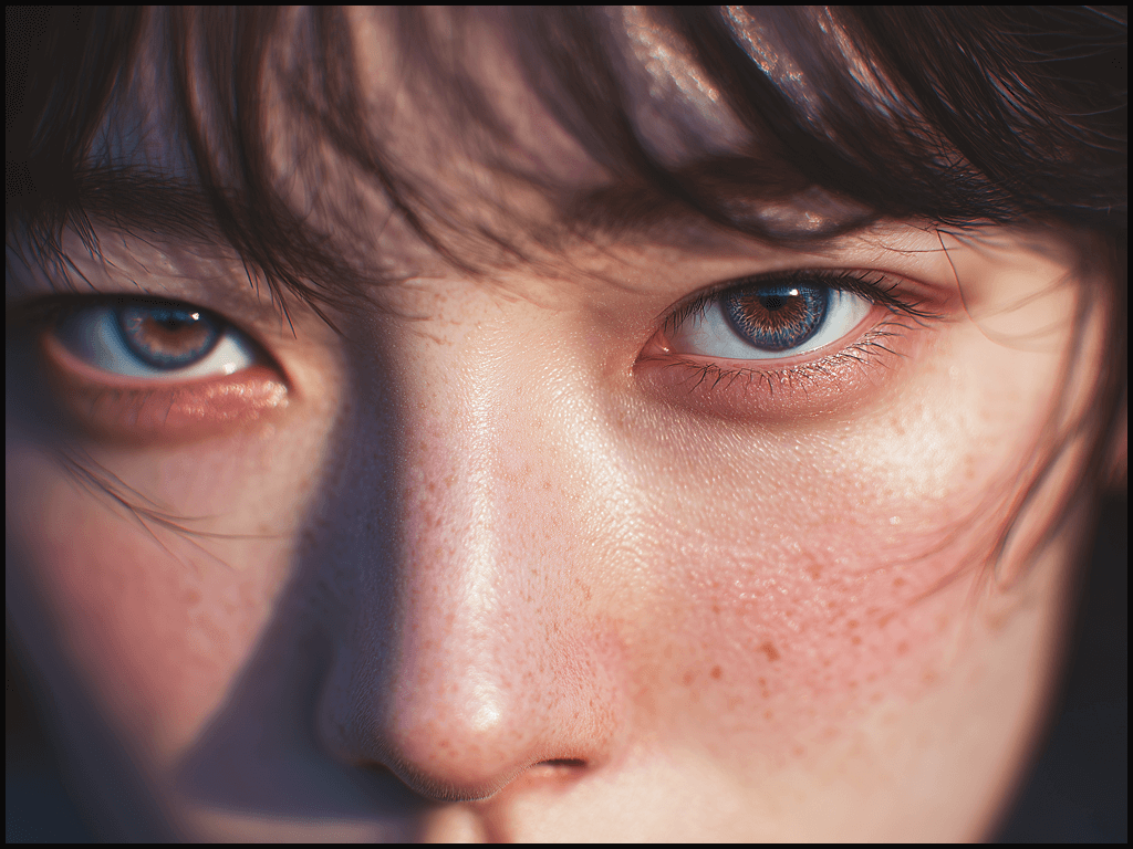 실사 스타일_인물 클로즈업 예시_Midjourney