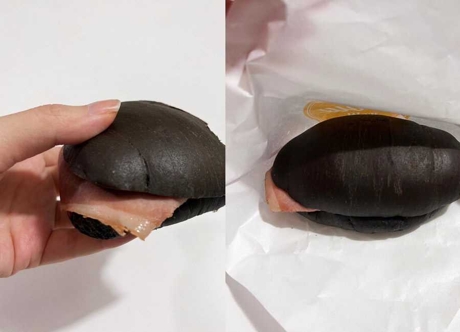 메가커피 '잠봉 버터 블랙 소금빵'