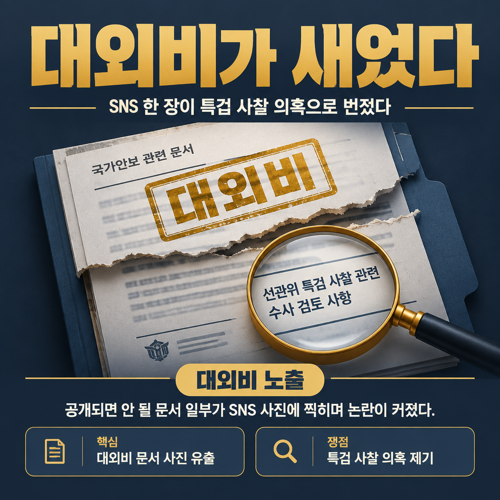 대외비가 새었다