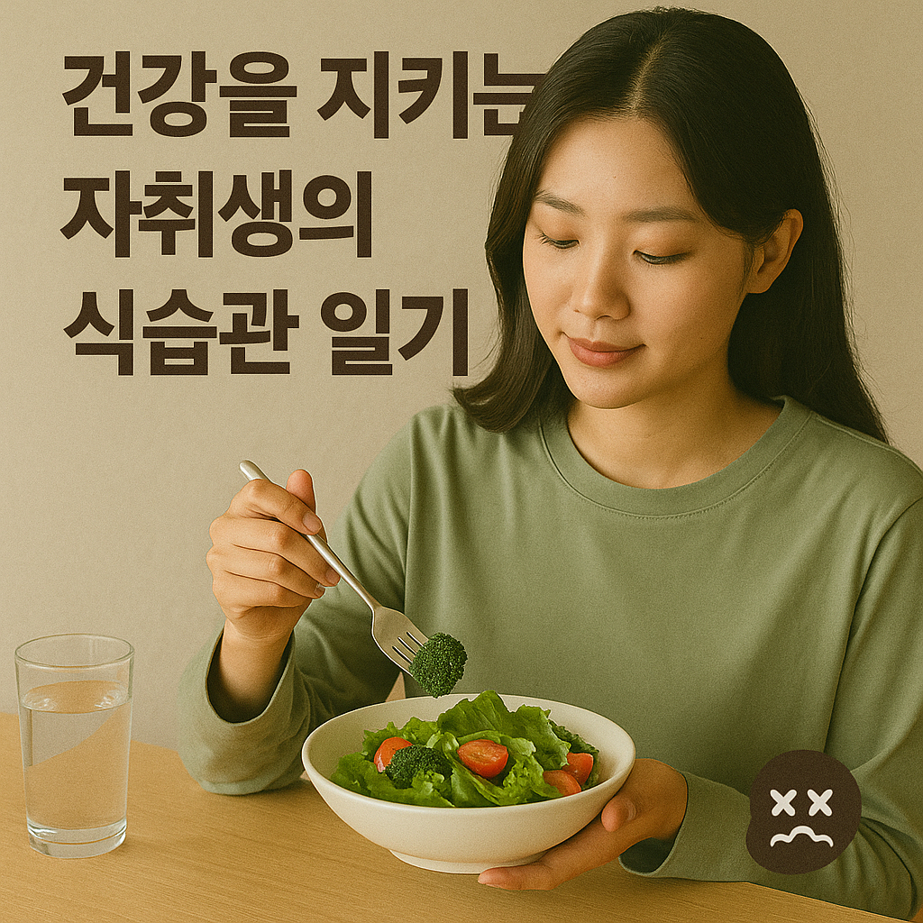 건강을 지키는 자취생의 식습관 일기