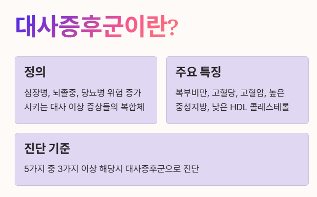 대사증후군이란?