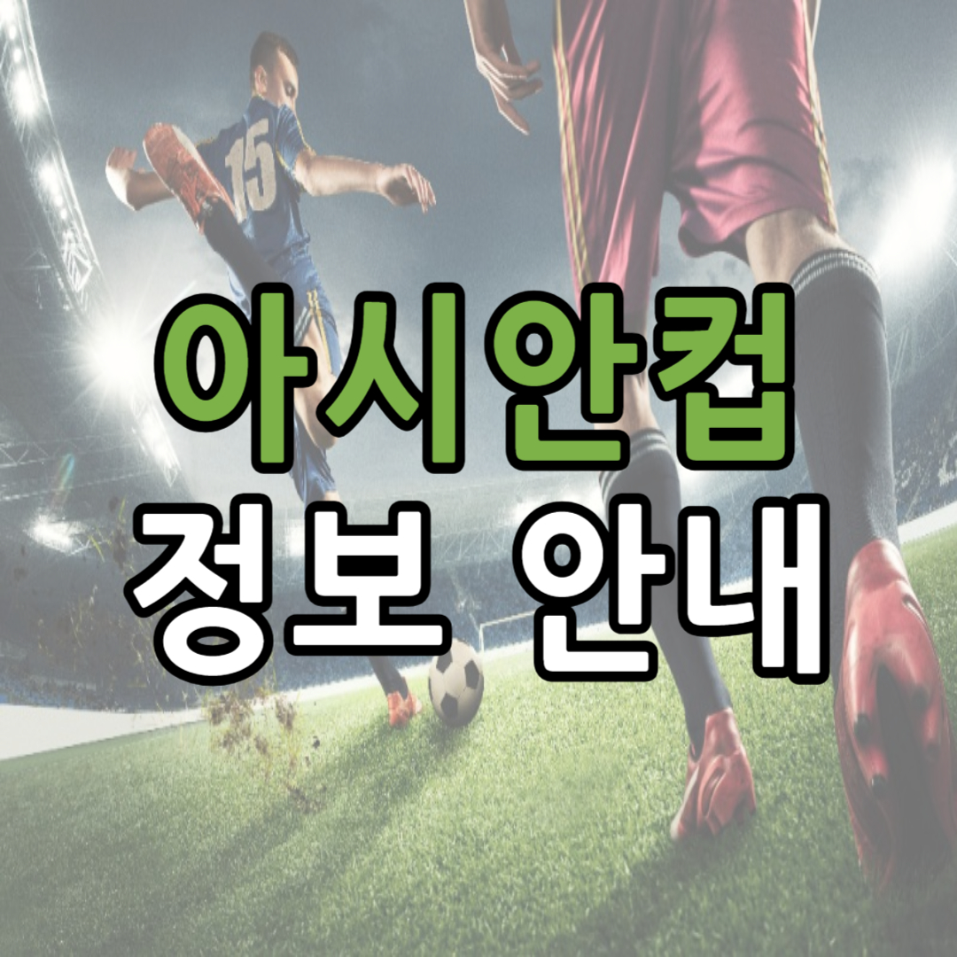 2024 아시안컵 정보(하이라이트&#44; 일정&#44; 이벤트)