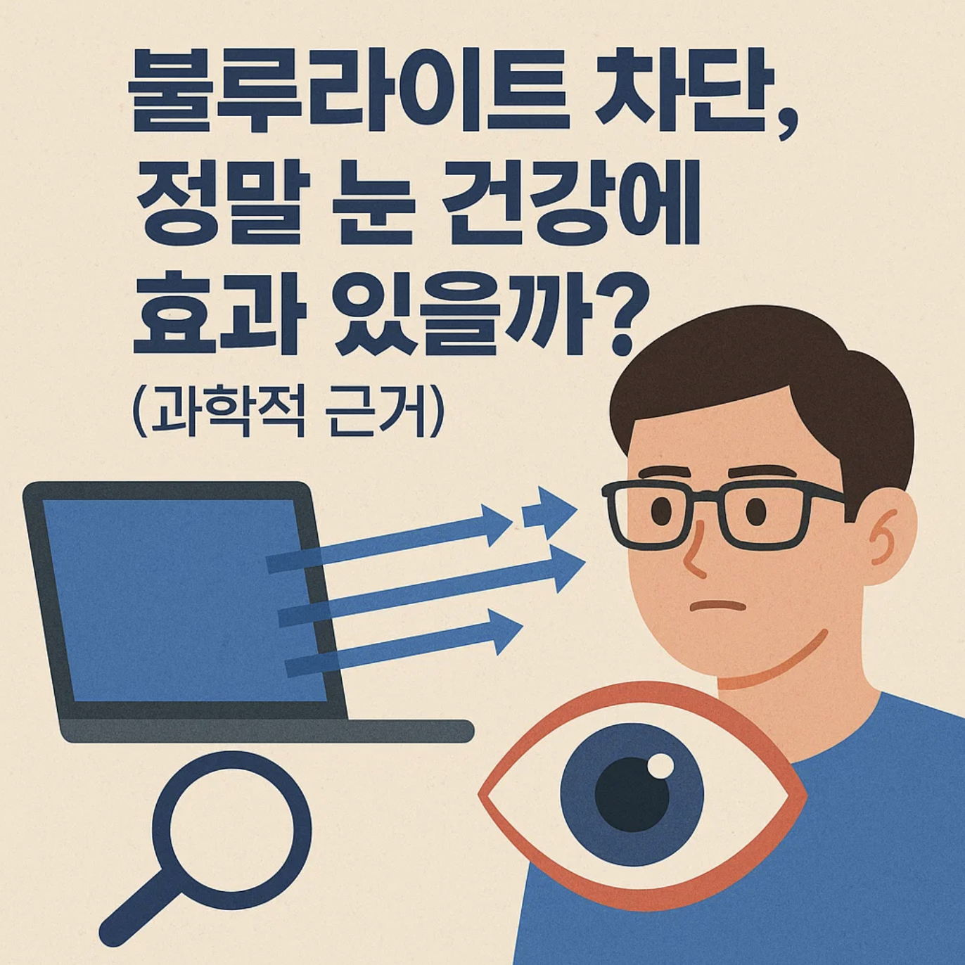 블루라이트 차단, 정말 눈 건강에 효과 있을까? (과학적 근거)