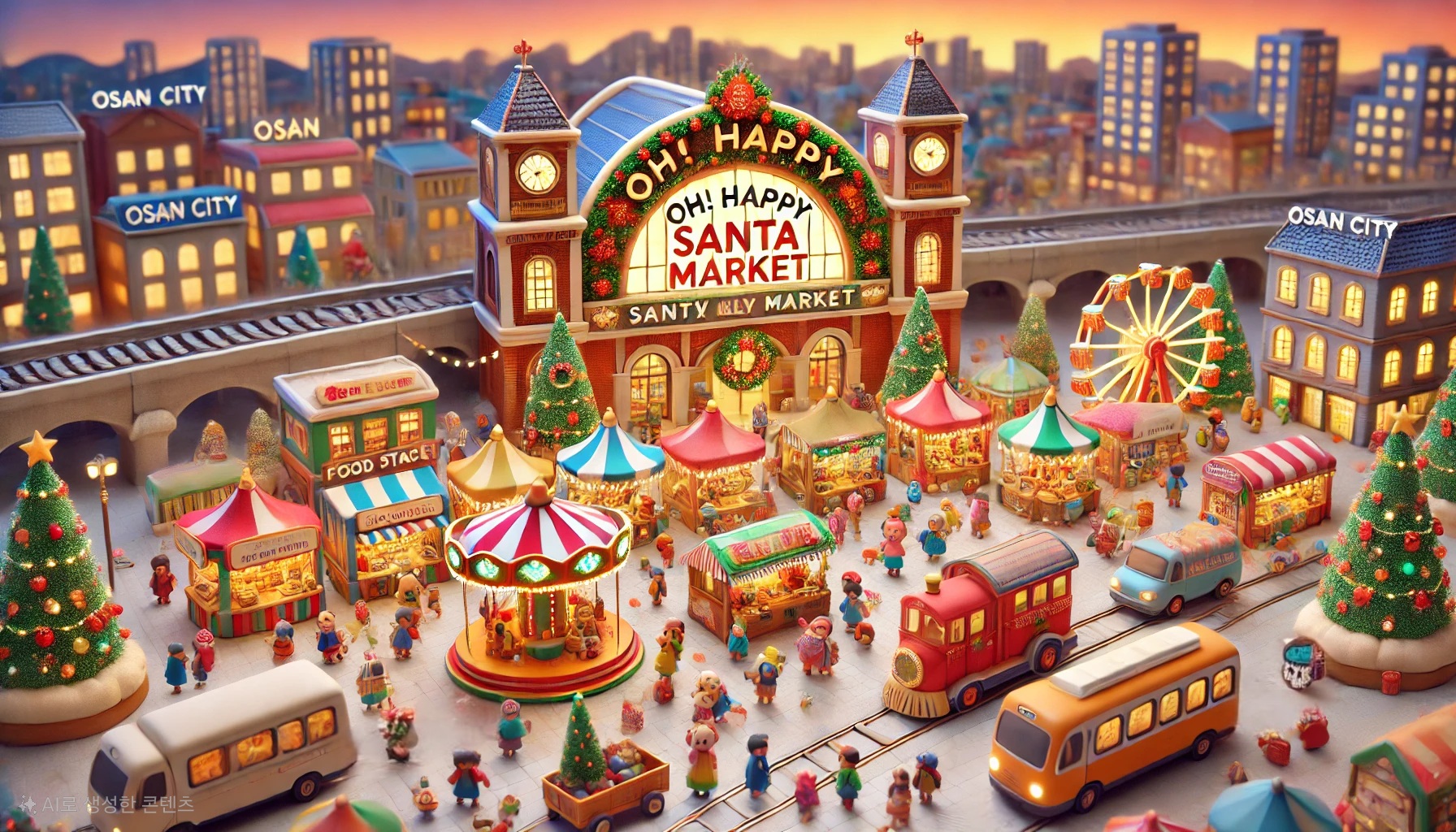 오산시의 미리 메리 크리스마스 '오! 해피 산타 마켓'-In Osan: Oh! Happy Santa Market