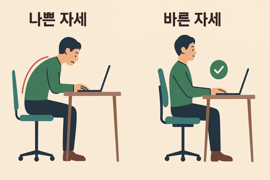 허리 근육통 빨리 푸는 법