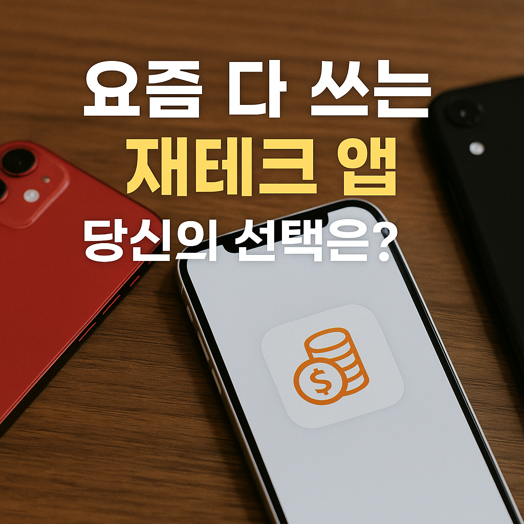 요즘 다 쓰는 재테크 앱, 당신의 선택은? (재테크, 비교, 앱추천)