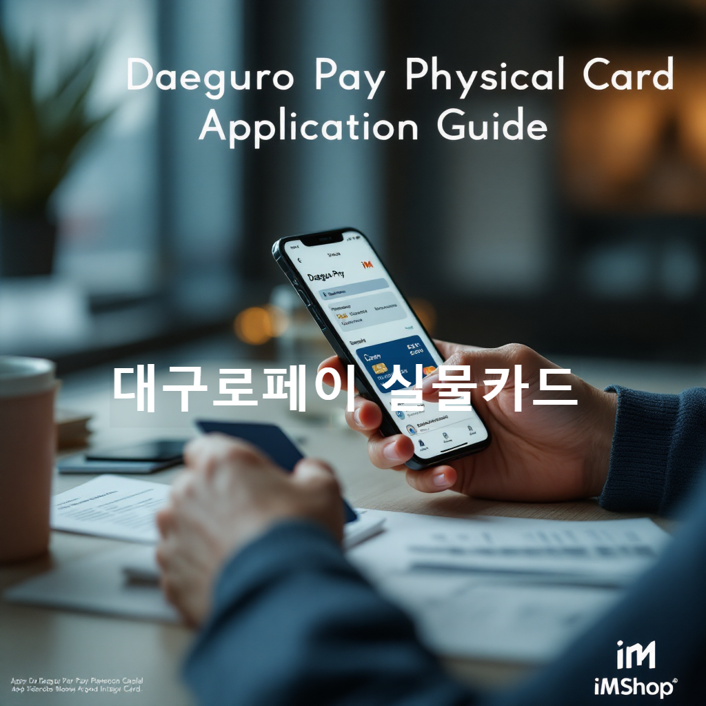 대구로페이 iM샵 → 모바일에서 실물카드(실물 발급) 신청받기