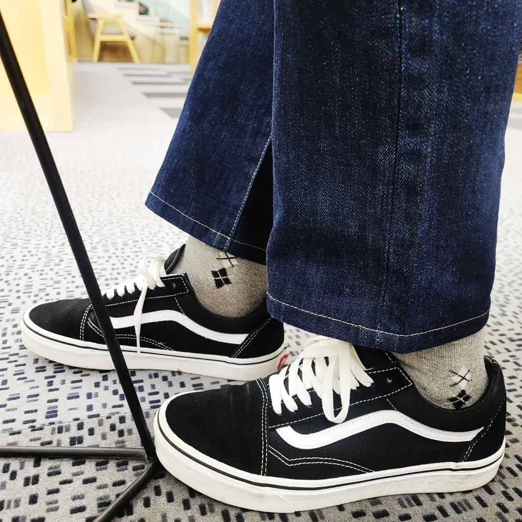 반스 올드스쿨 착용샷