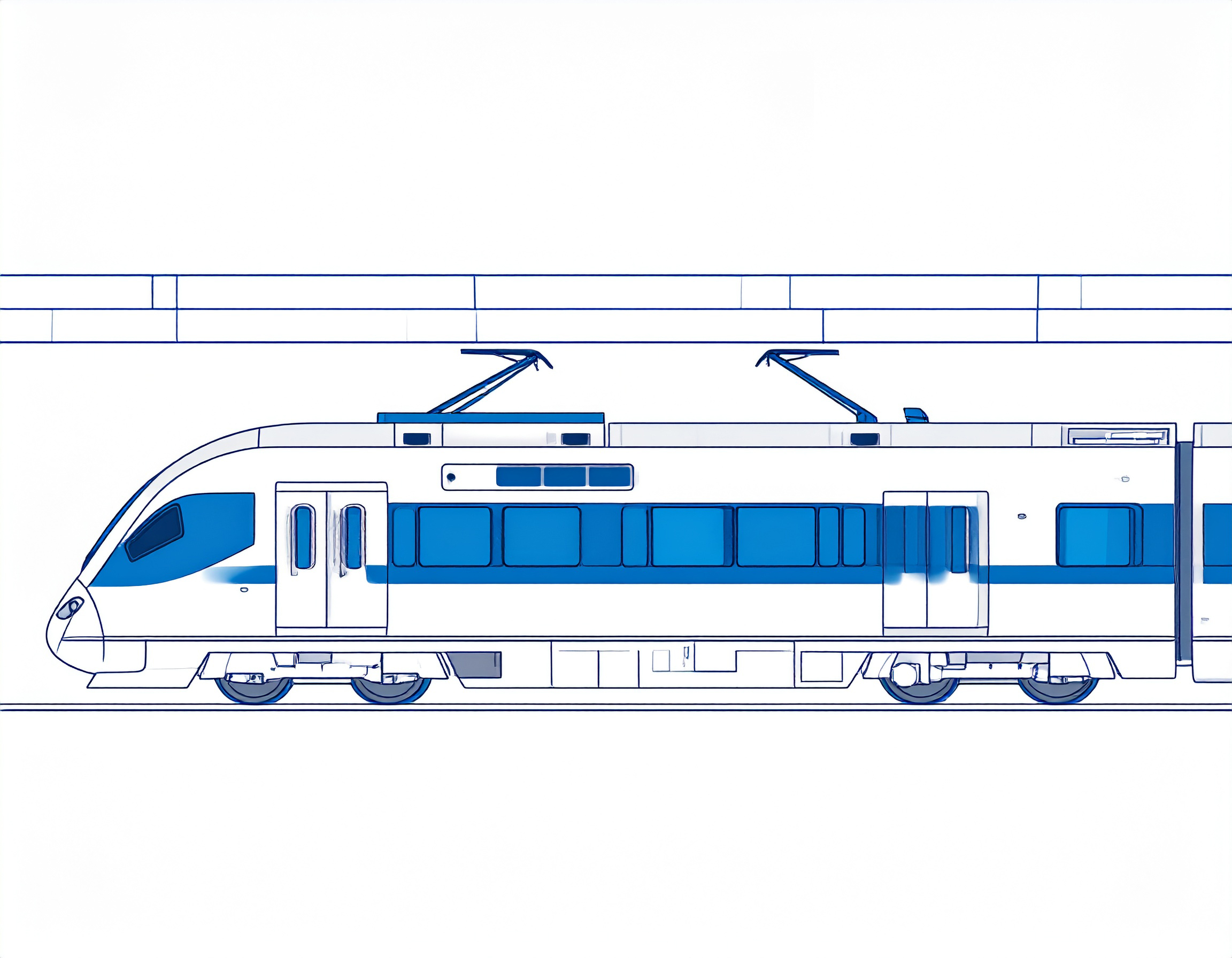 수도권 지하철 요금, 2025 지하철 요금 인상, 지하철 전동차 일러스트.