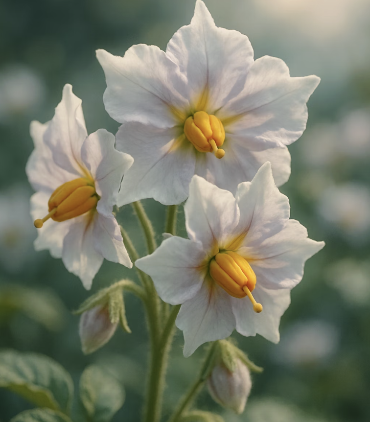 드디어 만나는 소박한 아름다움, 감자꽃