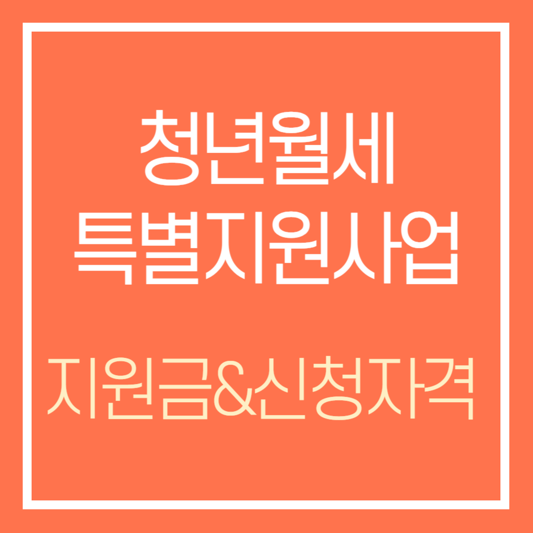 청년월세특별지원