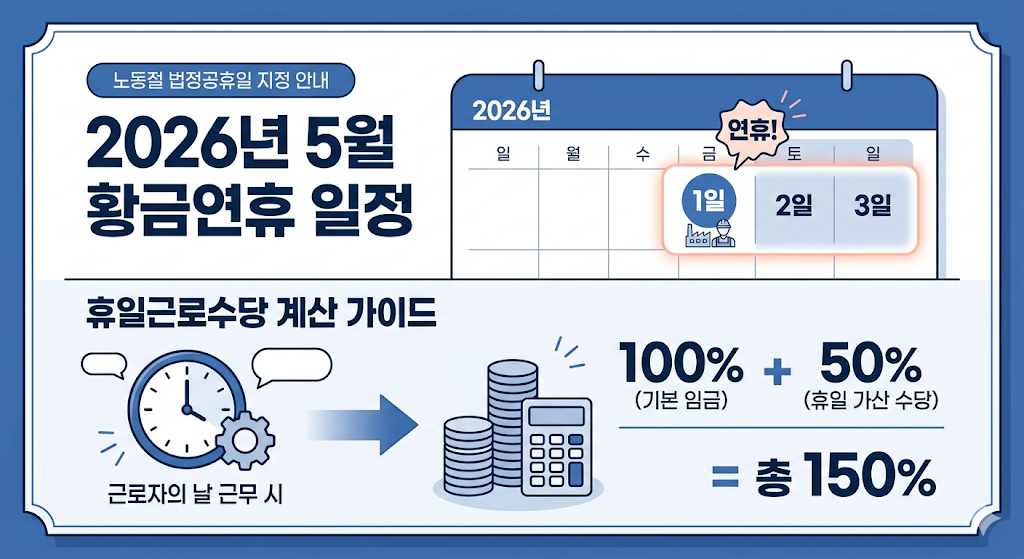 2026년 5월 황금연휴 일정 달력