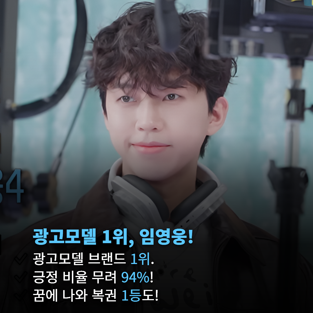 임영웅 광고모델 브랜드평판 1위, 긍정 비율 94% 압도적