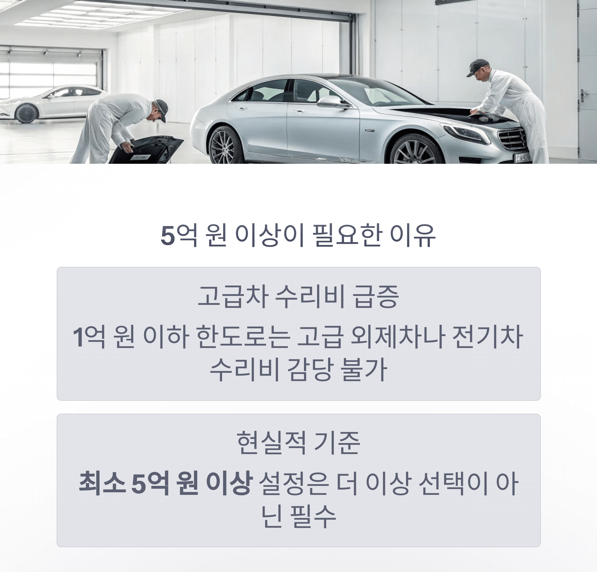대물배상 한도, 왜 5억 원 이상이 필요한가?