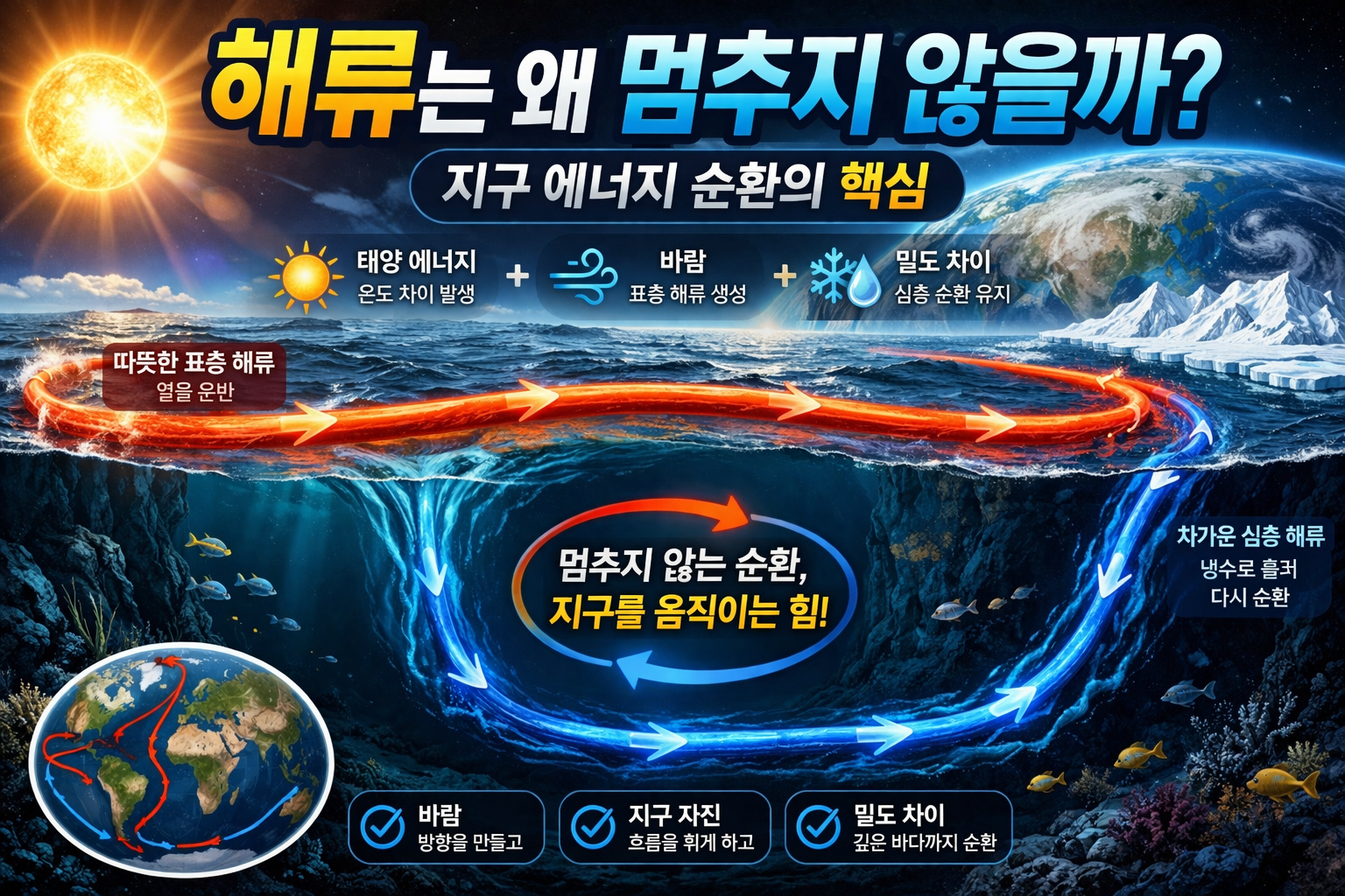 해류는 왜 멈추지 않을까 지구 에너지 순환의 비밀