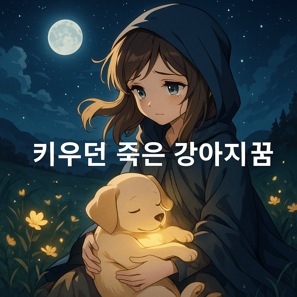키우던 죽은 강아지 꿈