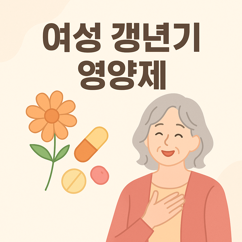 여성 갱년기 영양제