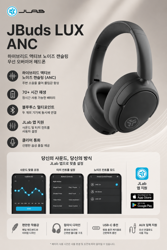 JLab JBuds LUX ANC Headphone