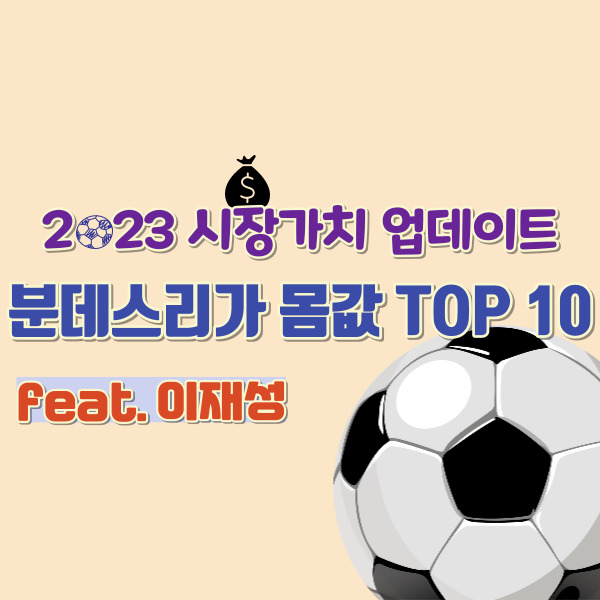 분데스리가 축구선수 몸값 순위 썸네일