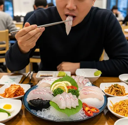 회를 먹는 사람