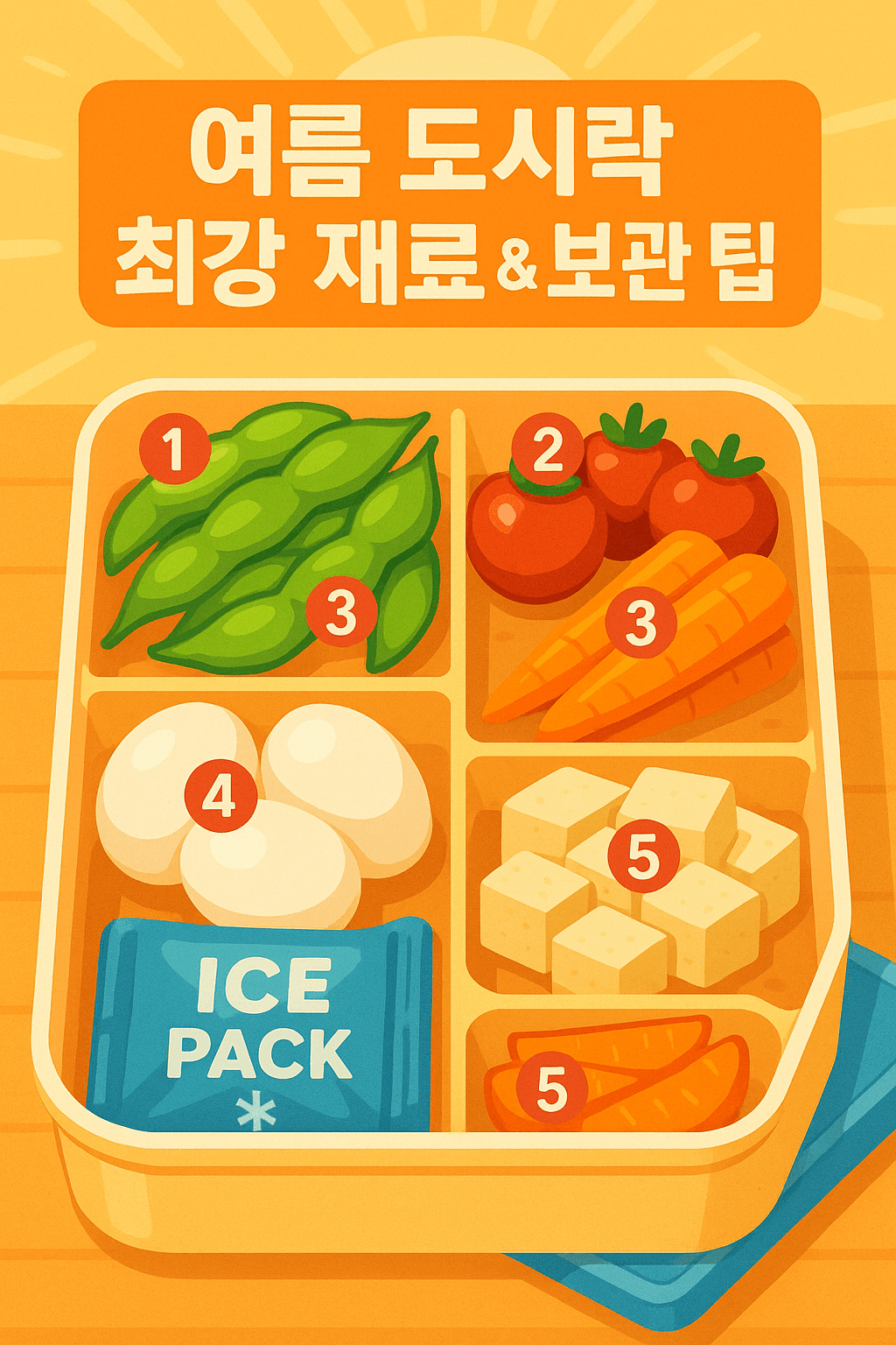 여름 도시락 최강 재료 TOP 5: 상하지 않는 보관 꿀팁까지 총정리