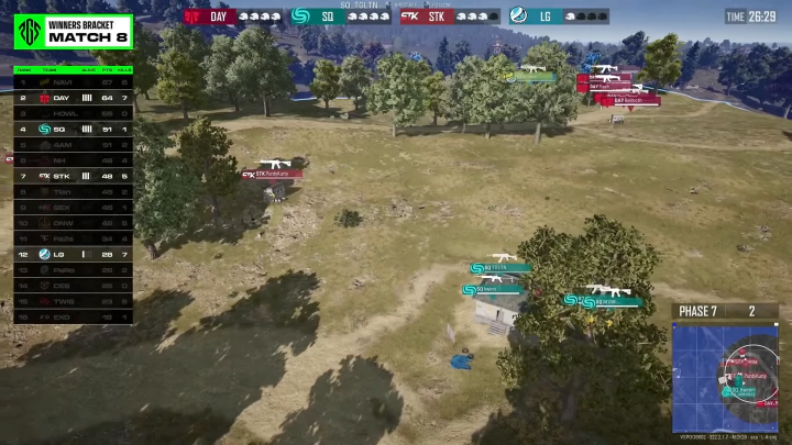 최종 네팀은 데이트레이드, 소닉스, 슛투킬, LG가 남았습니다