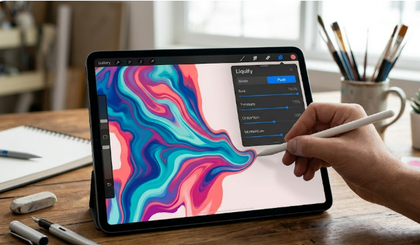 프로크리에이트 픽셀 유동화 이미지