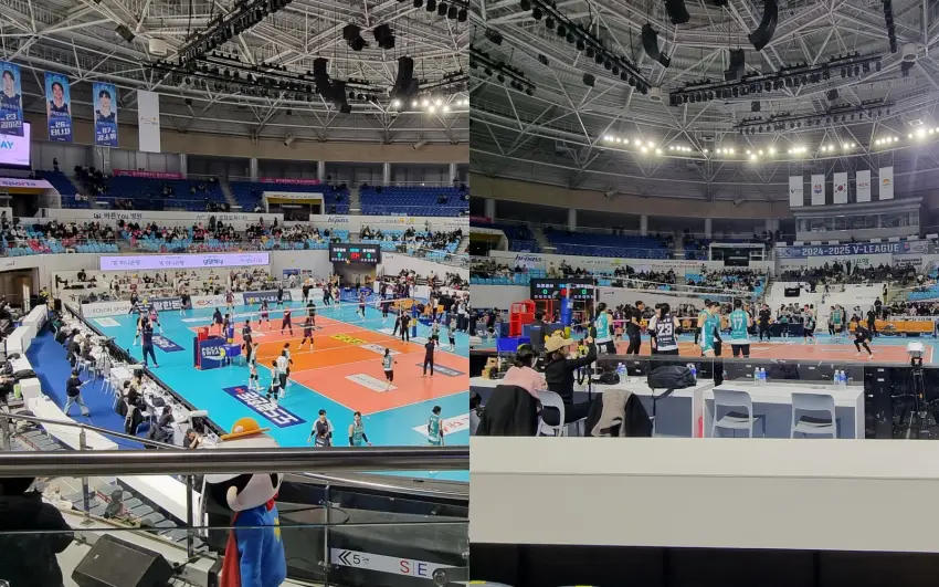 스파이크존은 2층으로 들어가서 가운데 난 계단으로 내려가면 바로 보입니다.