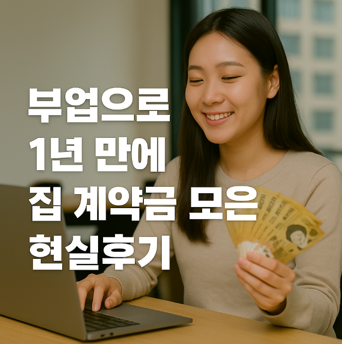 부업, 집 계약금 이미지