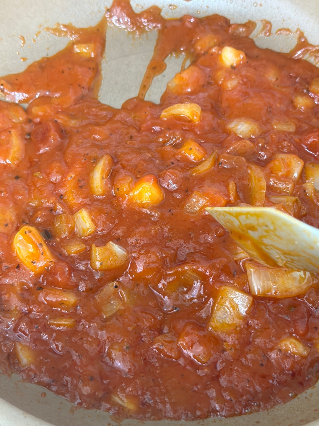 스파게티 소스 졸이는 사진