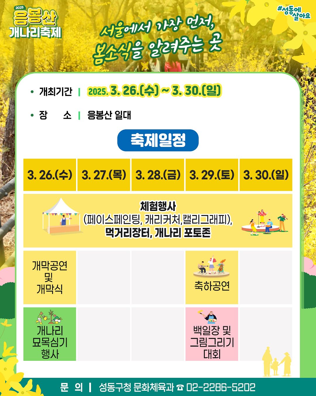 응봉산 개나리 축제