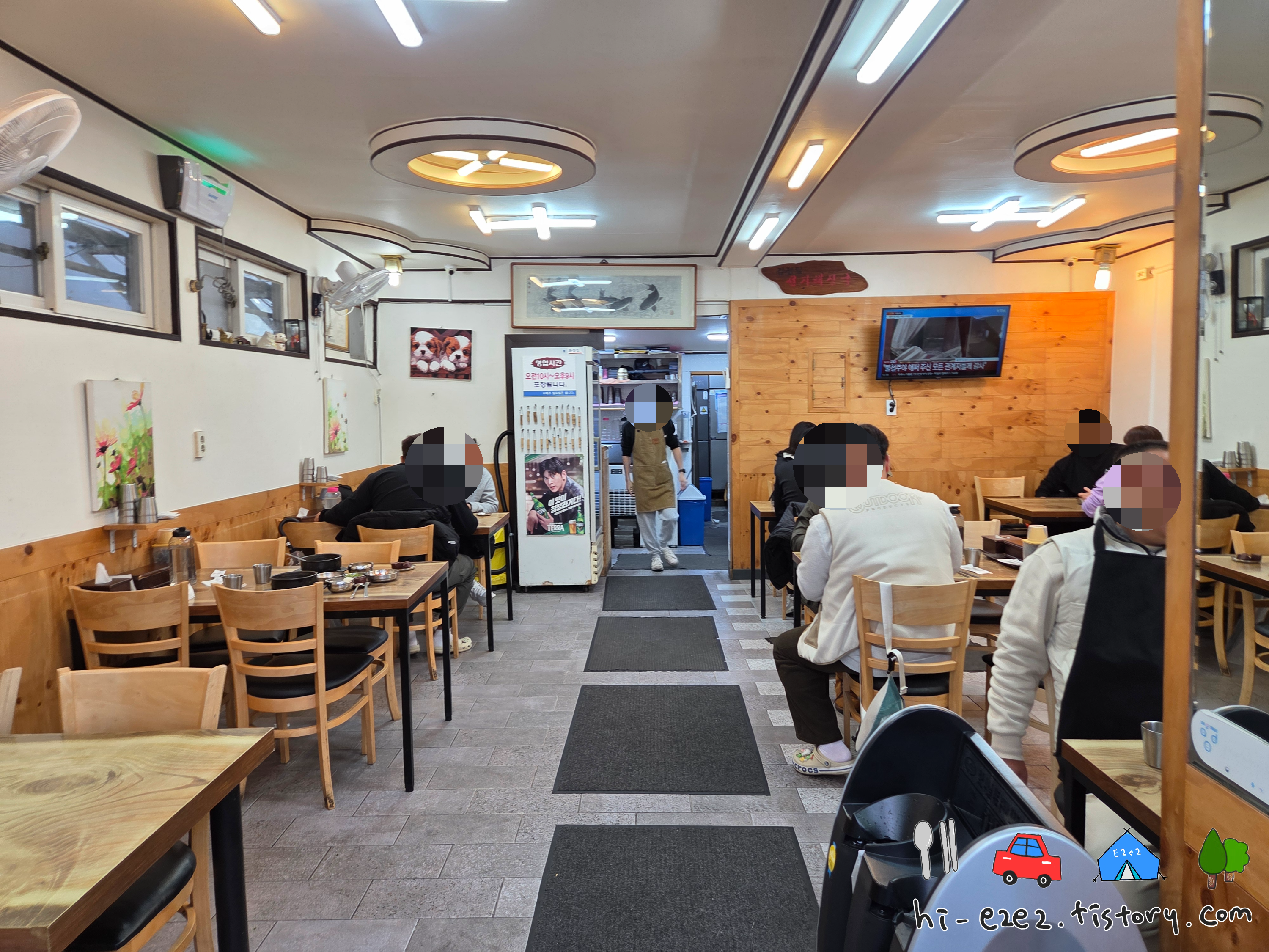 목포 관광객 추천 김정림 선지해장국 실내