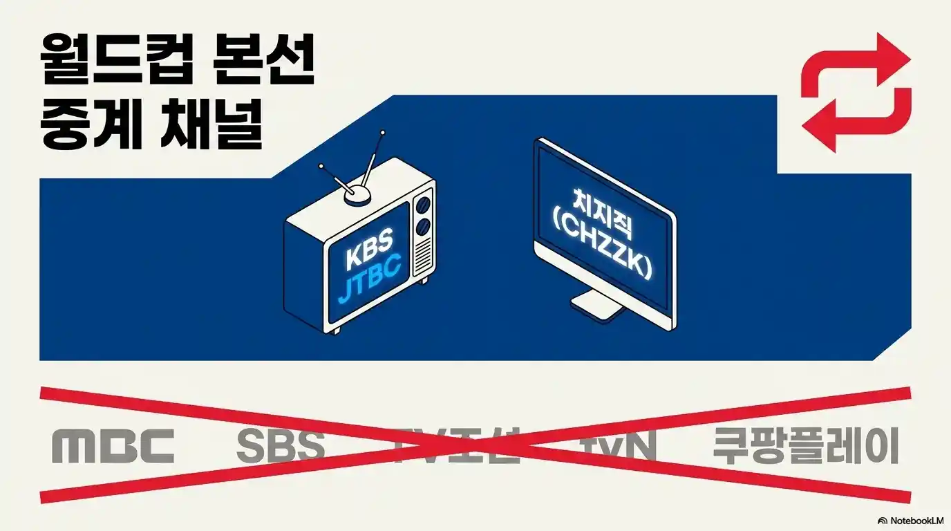 월드컵 본선 중계 채널