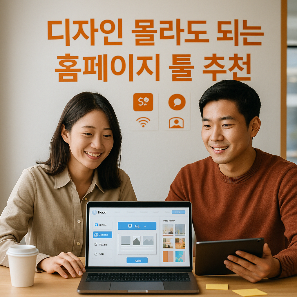 디자인 몰라도 되는 홈페이지 툴 추천