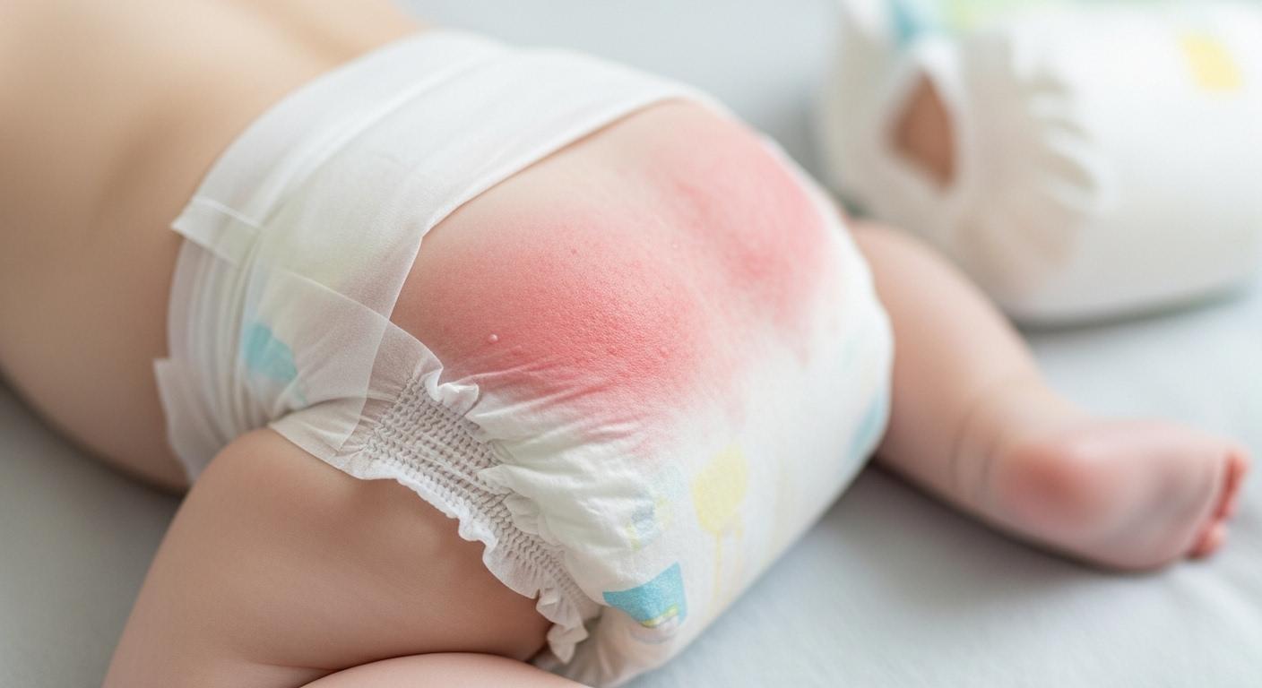 아기 기저귀 발진