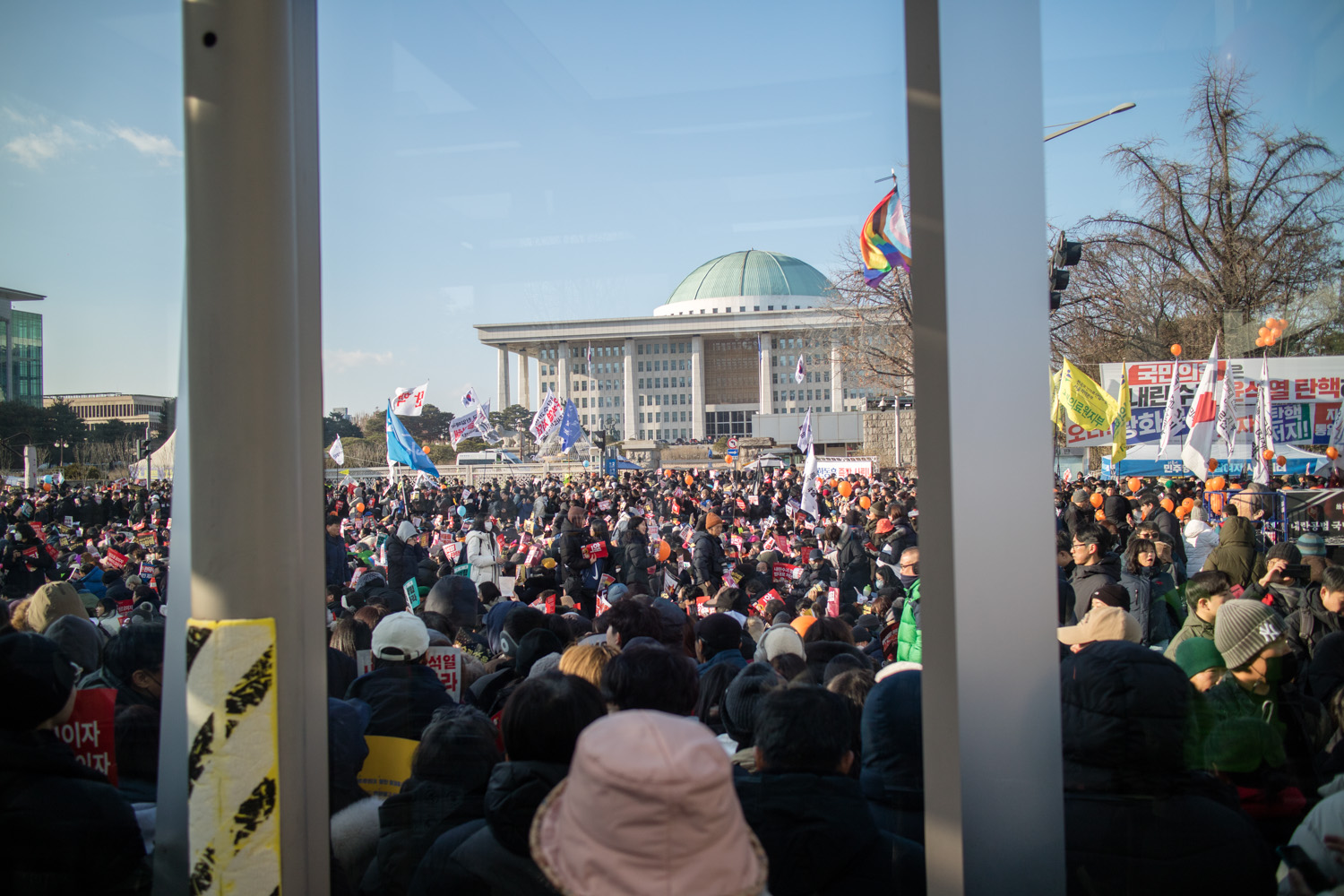 여의도 탄핵 찬성 시위