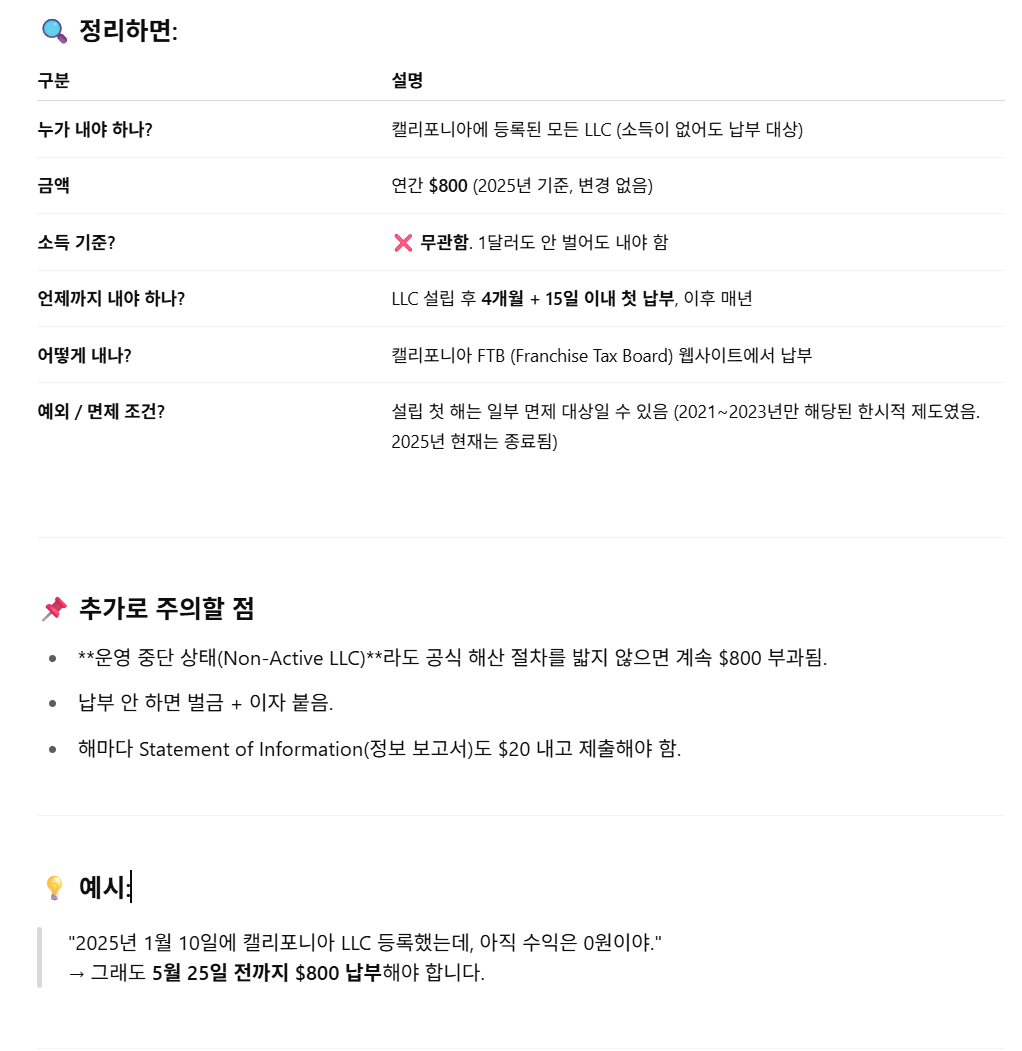 Lcc 등록시 부담해야 하는 세금 금액과 조건 방식등을 나열한글